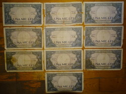 ROMÁNIA 1000 LEI 10 DB. 1941-44