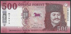 Minta 500 forint 2022 EM  UNC