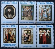 LEN3306-11 / Lengyelország 1991 Remekművek a krakkói Nemzeti Múzeumból bélyegsor postatiszta