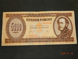 5000 FT FORINT 1990 " J " SOROZAT  MAGYAR KÖZTÁRSASÁG