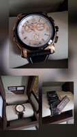 Mercury Swiss Chronograph men's watch with original box and warranty card