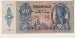 Magyarország 20 pengő 1941  VF