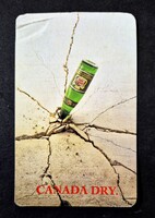 Zöldért ETŰD üzem Szatymaz Canada Dry üdítő ital kártyanaptár 1987