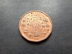 Uganda  2 shilling  1987
