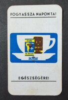 Füszért Szeged Café de Brazil kávé kártyanaptár 1971