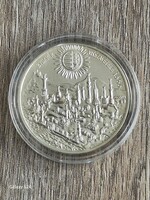 1986-os „Budavár visszavétele” 500 forintos ezüst emlékérme