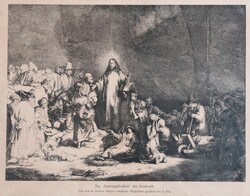 Antik Rembrandt reprodukció – Százguldenes lap A251