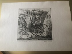 Gyulai Liviusz: Az öreg Casanova  (rézkarc)