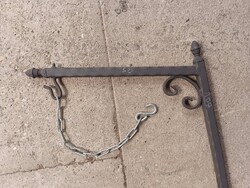 Egyedi Kovácsoltvas bográcstartó rúd  50 x 108cm bogrács tárcsalap grillrács tartó tűzrakó hoz