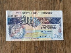 Guernsey 10 Font 1991-95 VF