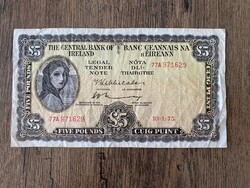 Írország 5 Font 1975 F+