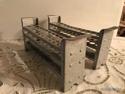 KÉMCSŐTARTÓ - BÁDOG - 30 x 13 x 6 cm - RÉGI - HIBÁTLAN - TÖKÉLETES, EGYEDI FŰSZERTARTÓNAK , stb