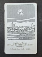 Nagyalföldi Kőolaj és Földgáztermelő vállalat Szolnok kártyanaptár 1987