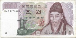 1000 won 1983 Dél Korea 4.