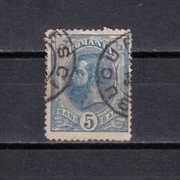 1894 Románia I Károly Király 5 bani Pecsételt Bélyeg