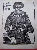 Perei Zoltán( 1913 - 1992 ):Női arckép 1641
