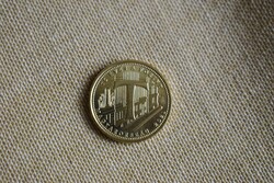 5 forint , hetvenöt éves a Forint , emlékérme , pénz , érme , 2021 Magyarország , T betű hátold 44.