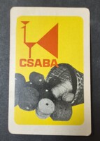 Csaba szőnyeg fonal kártyanaptár 1970