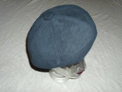 Régi vintage kék beret barett sapka franciasapka