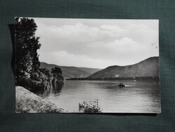 Képeslap,Dunakanyar látkép,részlet, 1960-