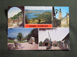 Képeslap,Dunakanyar,Visegrád,Szentendre,Szob,Vác látkép,részlet, 1980-