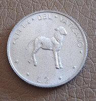 Vatikán  2 líra, 1974