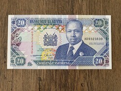 Kenya 20 Shilling 1993 XF+