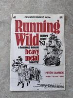 Ritka 1987 ORI Running Wild Európa turné koncertprogram + 7 db korabeli Judas Priest, Iron Maiden ké