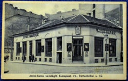 Budapest - Makk-hetes Horváth Mihály vendéglője - Rottenbiller u. éjjel-nappal nyitva, cigányzene..