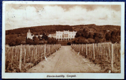 Csopak - Hűvös - kastély  -  régi  képeslap 1931