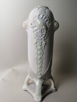 JUGENDSTIL VASE - JELZETT SZECESSZIÓS MAJOLIKA VÁZA