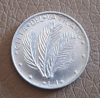 Vatikán  1 líra, 1974