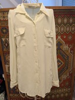 VINTAGE EMPORIO ARMANI női 36/38-as hosszított fazonú selyem ing, selyem blúz
