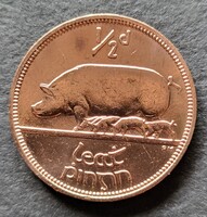 Írország 1/2 penny (pingin) 1965 (XE107)