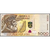 Albánia,5000 leke 2001 - SPECIMEN UNC