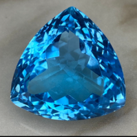 Múzeumi Méretű Természetes (Swiss Blue) Topáz – 32,45 ct (ICA GemLab)