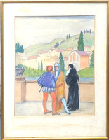 Kunffy Lajos (1869 - 1962) : Dante és Beatrice