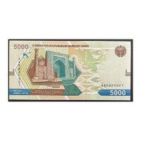 Üzbegisztán,5000 som 2021 UNC