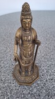 Kelet-ázsiai stílusú tömör bronz buddhista figura