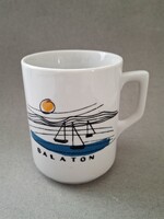 Zsolnay ritka Balaton bögre