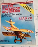 Vintage SPAD VII Guynemer Paper Airplane Model Larousse