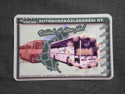 Kártyanaptár,Kapos Volán,Kaposvár,Ikarus autóbusz, 2004   (7)