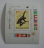 1962. Labdarúgó Világbajnokság (I.) Chile - blokk **