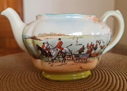 Antik Royal Doulton „Fox-Hunting” D5104 angol teáskanna, 1931–1950