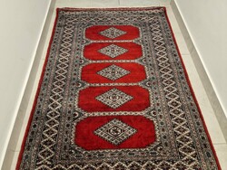 Pakisztáni yamud Hand-Knotted 95x145 cm Wool Persian Rug MZ507