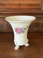 Hollóházi oroszlán lábas Hajnalka mintás 16cm mag váza - 201-01
