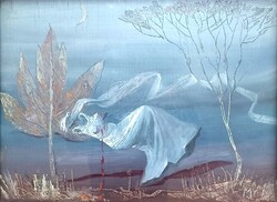 Molnár C. Pál (1894-1981): Vénasszonyok nyara, Olaj/Fa,
