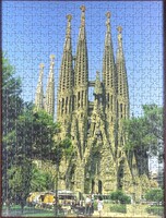 2B030 Sagrada Familia Barcelona - framed jigsaw puzzle image