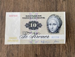 Dánia 10 Korona 1972 XF+