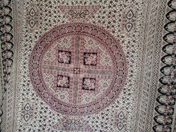 Vintage Indiai Mandala Ágytakaró/ 100 % Pamut, Hibátlan ( 210 X 210 )